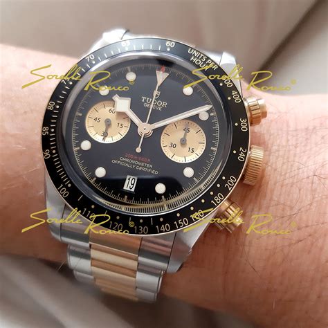 tudor crono acciaio oro|Scopri gli iconici orologi TUDOR Black Bay Chrono .